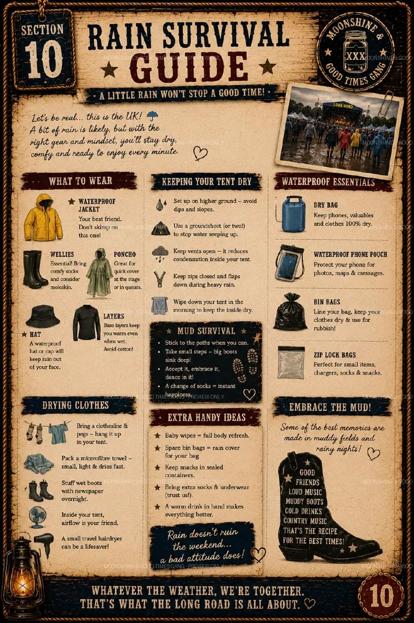 Preview of the rain survival guide